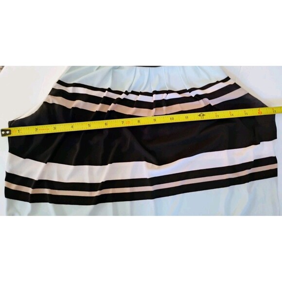 Chaps Women's Blue And Tan Striped Maxi Dress, Size M - Picture 10 of 10